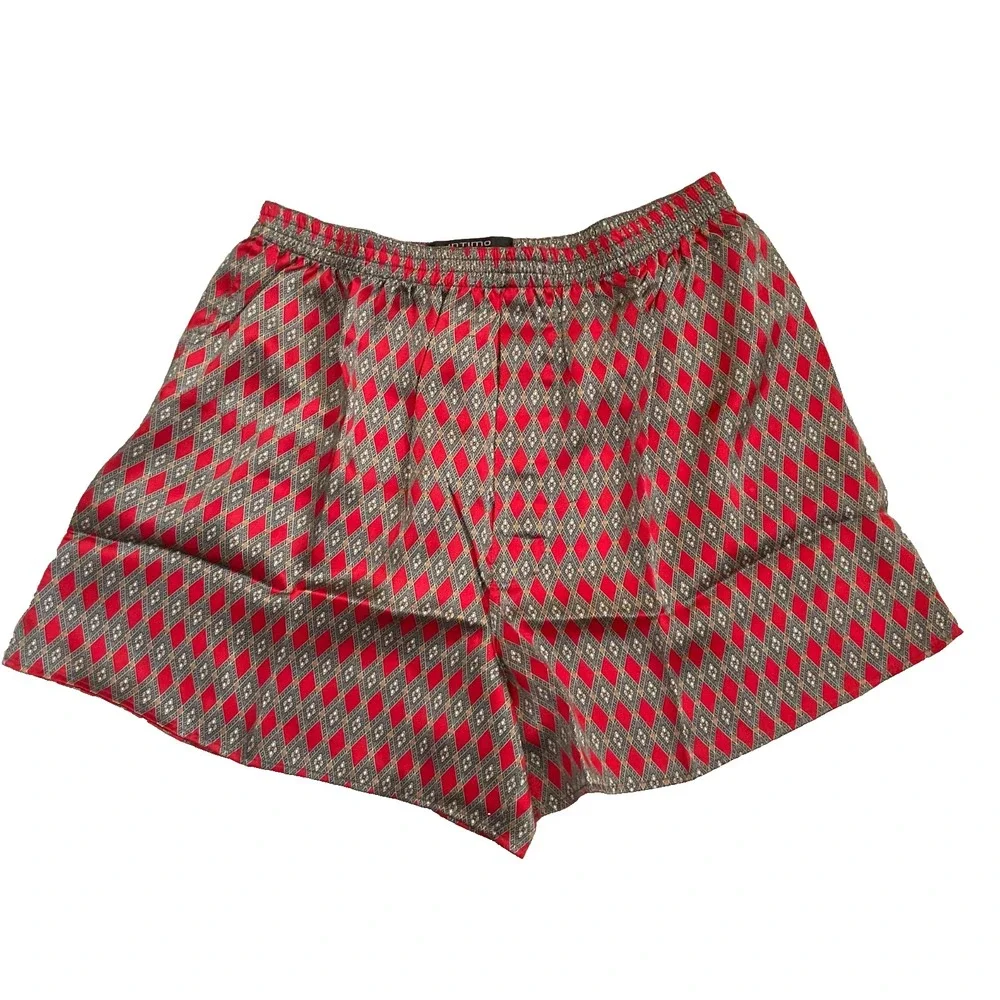 Vintage INTIMO for NEIMAN MARCUS Men's SILK Satin BOXER SHORTS  Boxers XL ~ New